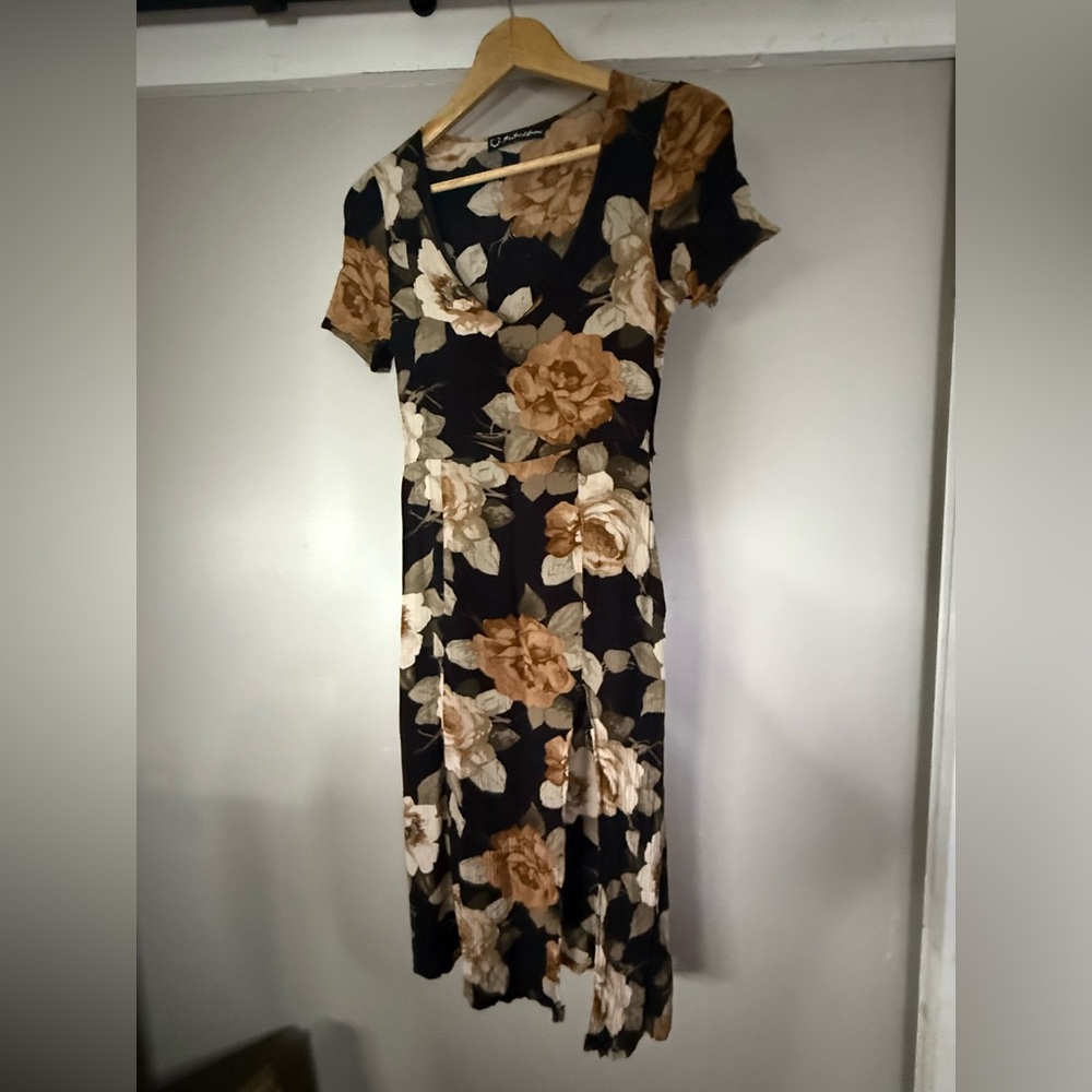 For love and lemons one of a kind floral high slit
